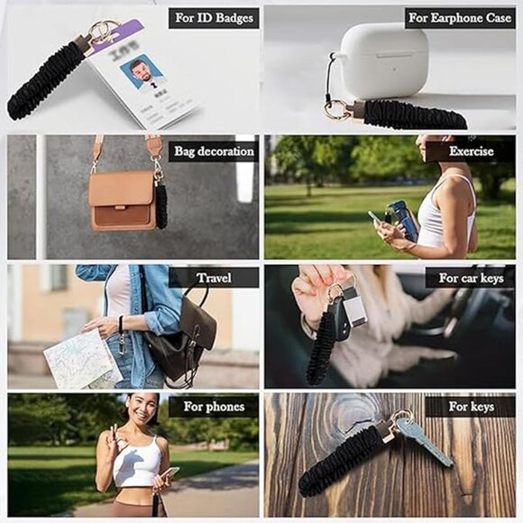 Stretchy Key Chain with D Ring - Picture 5 of 7